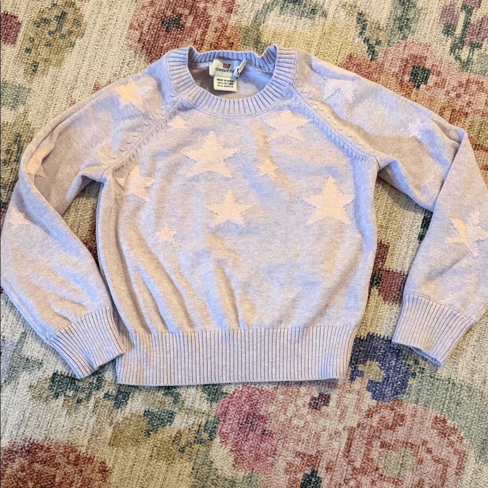 Vineyard Vines Light Purple Star Sweater